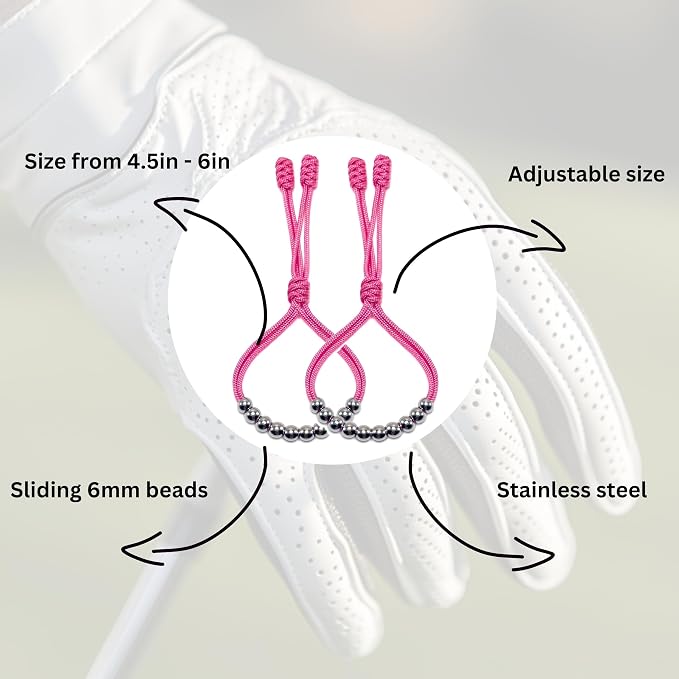 LAMIBEE Pack of 2 Golf Glove Bead Stroke Counter, 10 Stainless Steel Beads - Image 7