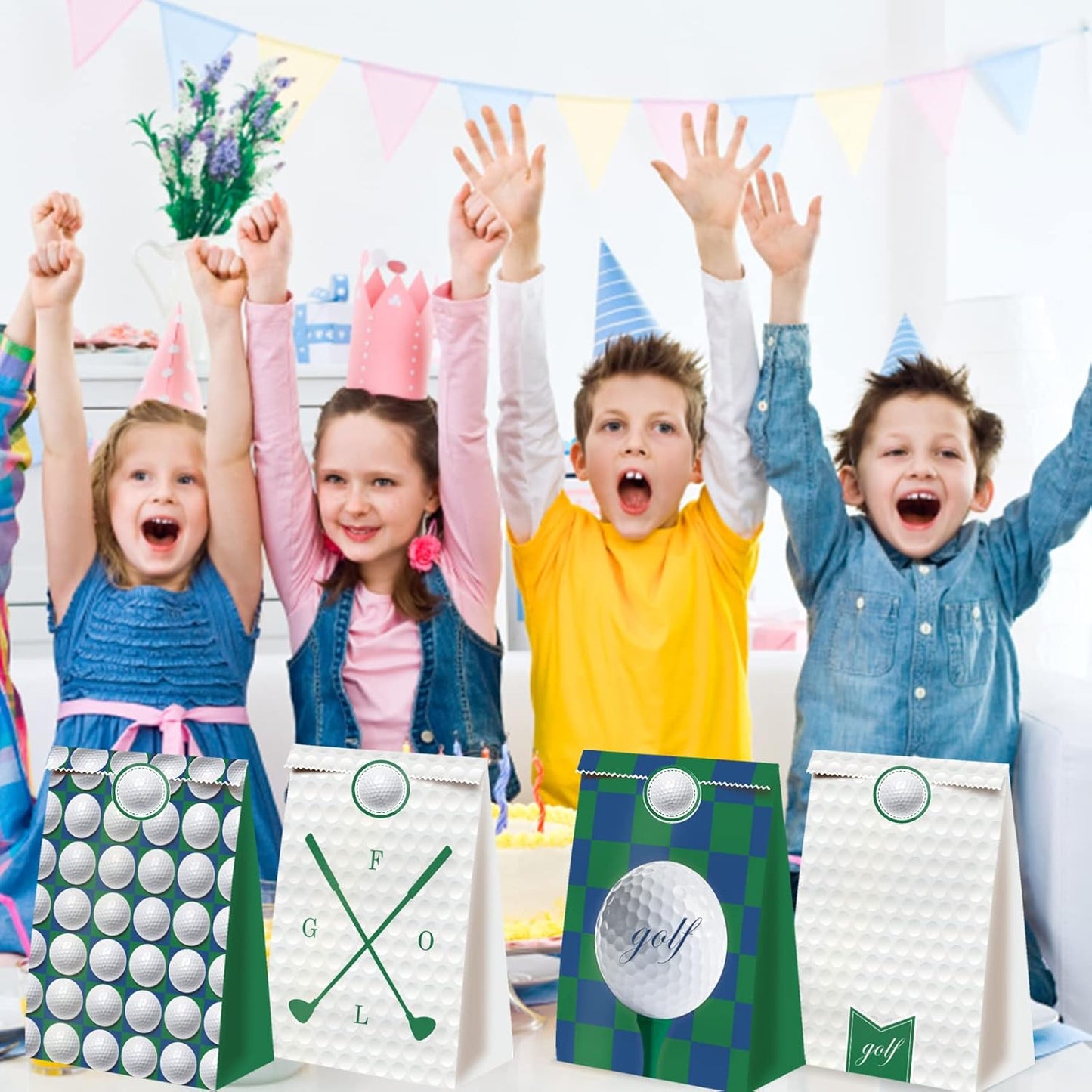 24pcs Golf Themed Party Decorations - Golf Gift Bags with Goodies for Kids' Birthday Parties