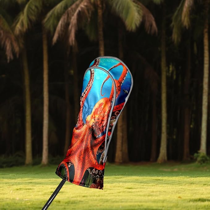 Golf Driver Head Covers Fairway Wood Headcovers, Premium Leather Golf Club - Image 8