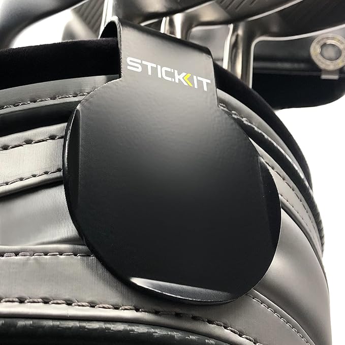 STICKIT Magnetic Golf Bag Landing Pad I Metal Bag Clip by STICKIT