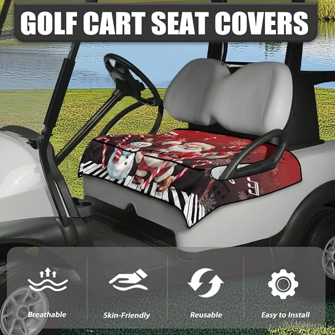 Golf Cart Seat Covers Universal Golf Cart Seat Cover Blanket Cushion Cover - Image 3