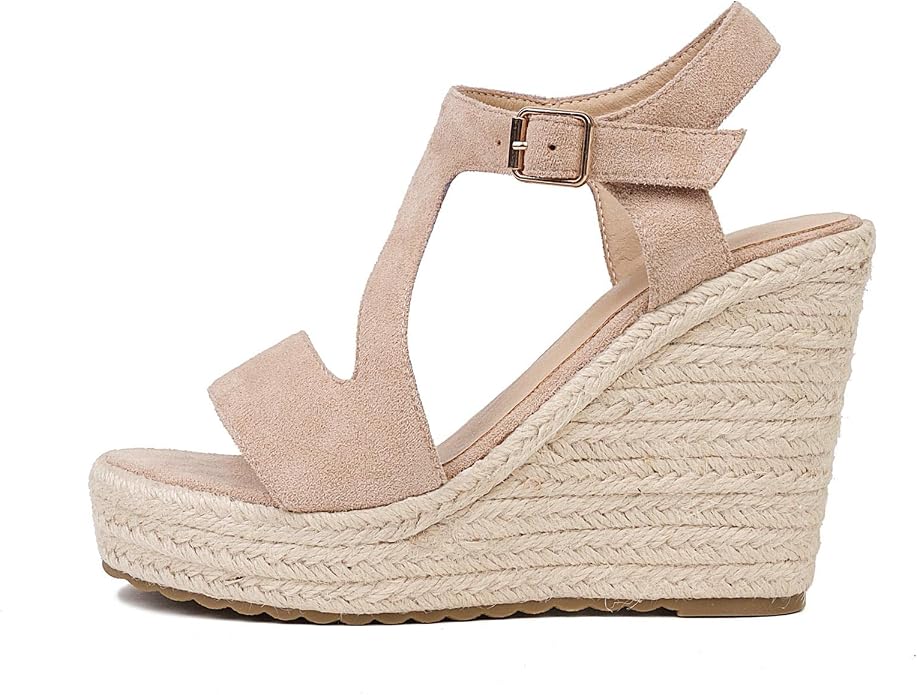Women's Wedge Sandals, Espadrille Platform Summer Sandals, Wedge Ankle Strap - Image 2