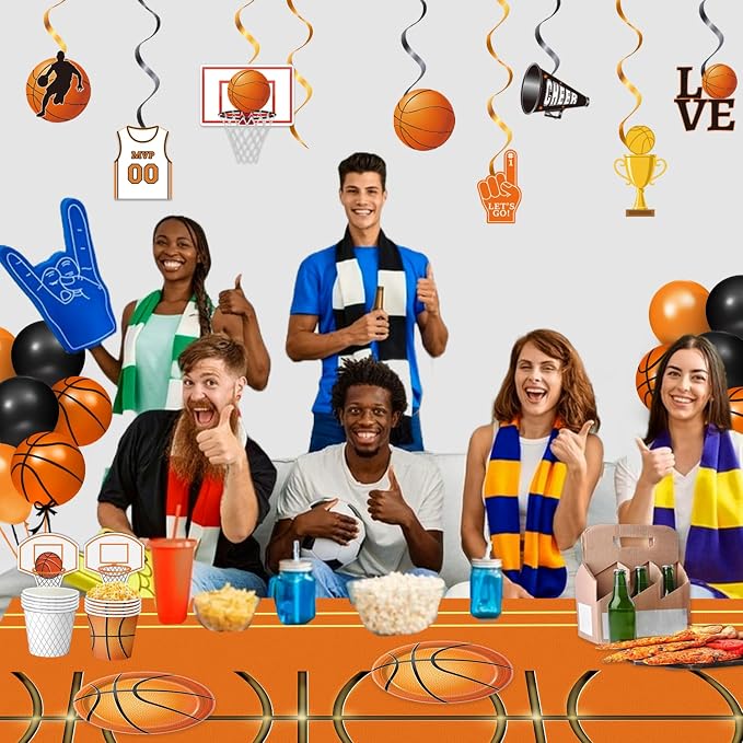 4 Pieces Basketball Tablecloth - Image 7