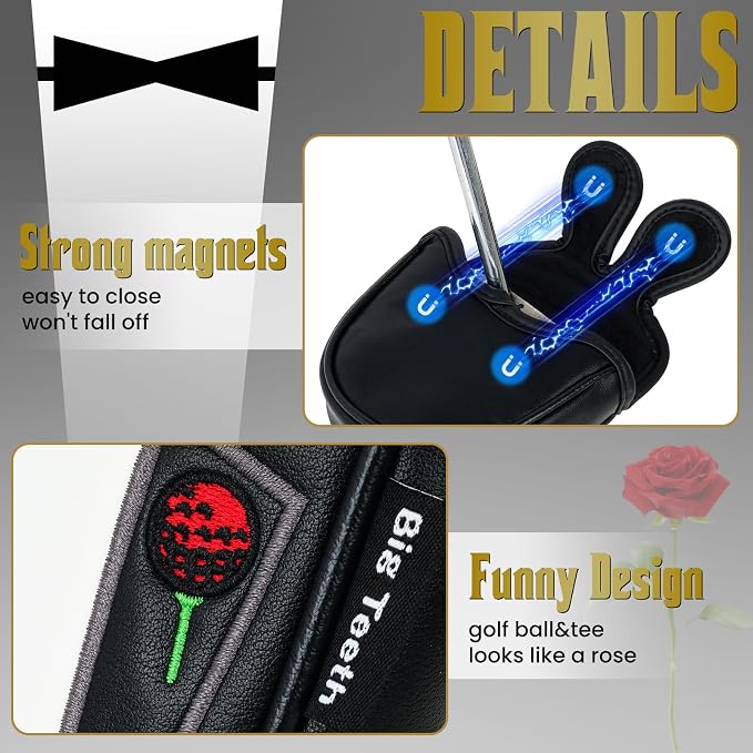 The Golf Father Golf Club Covers, Driver Fairway Hybrid Headcover, Funny Putter - Image 4