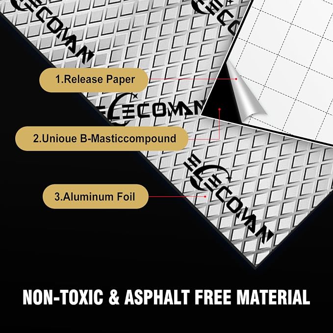 Car Sound Deadening Mat-80 mil 36 sqft Sound Deading Material - Image 6