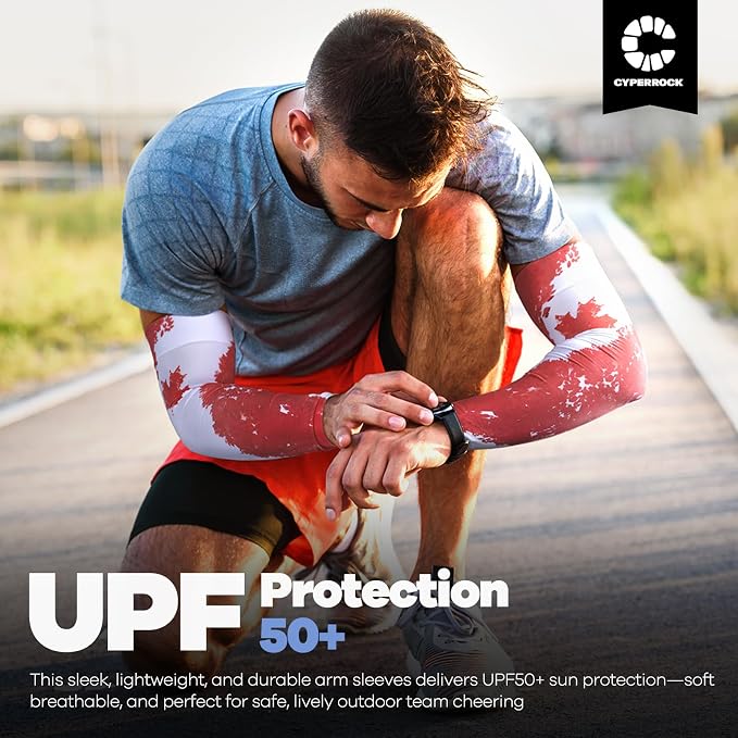 Flag Arm Sleeves, Cooling Sun Protection Compression - Image 4