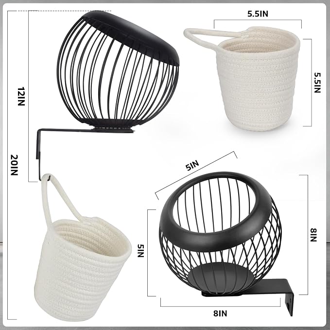 360° Swivel Wall Mount Golf Ball Storage Rack - Image 6