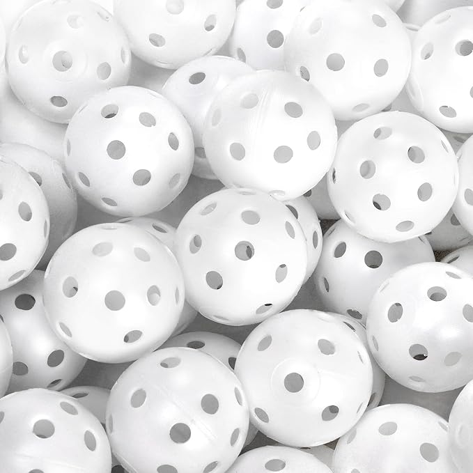 100 Pack Practice Golf Balls, Plastic Golf Training Balls 41mm Hollow Airflow - Image 4