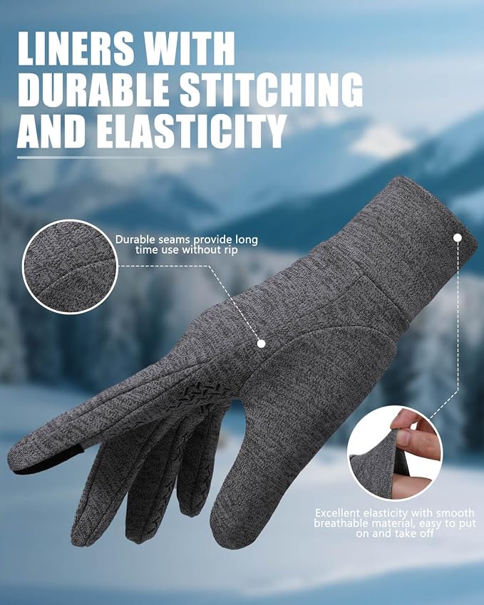 Aegend Lightweight Winter Gloves - Image 4