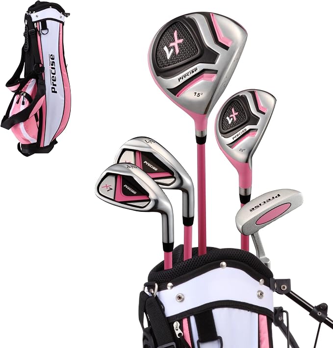 Precise X7 Kids Golf Clubs Set – Boys’ & Girls’ Junior Golf Set by PreciseGolf