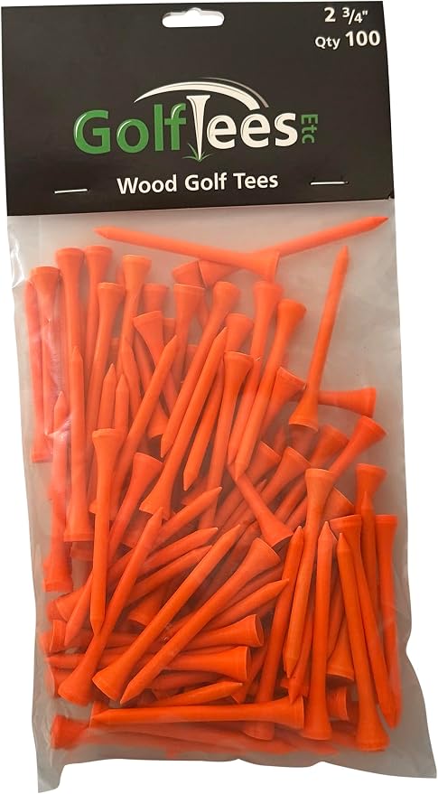 Wood Golf Tees - Standard Golf Tees by Golf+Tees+Etc