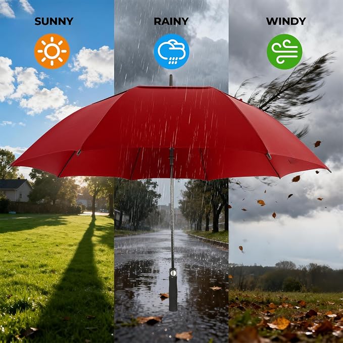 LLanxiry Automatic Open Golf Umbrella 54/62/68/72 Inch, Extra Large Windproof - Image 6