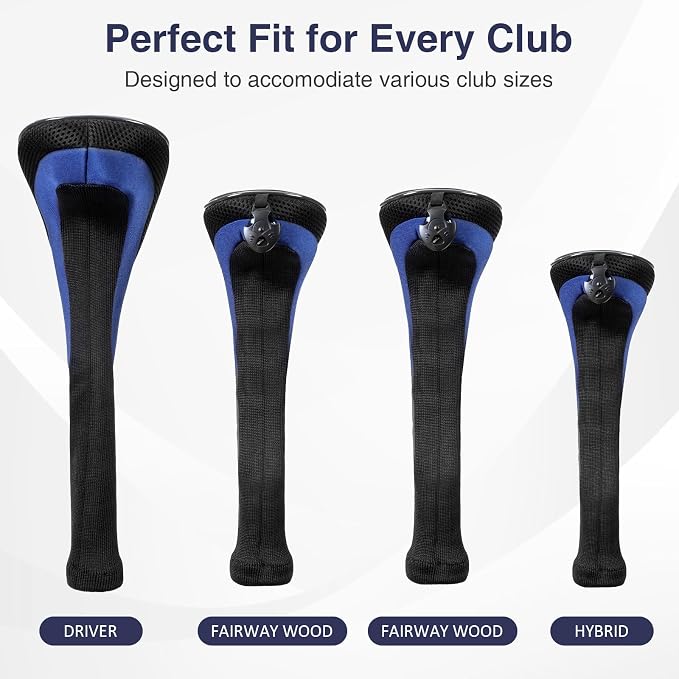 Golf Head Covers, Nylon Golf Club Head Covers - Image 5
