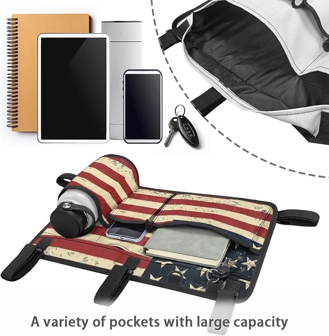 Fashion Golf Cart Rear Seat Organizer Lightweight Storage Bag Accessories - Image 4