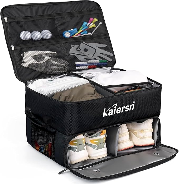 2 Layer Golf Trunk Organizer, Waterproof Car Golf Locker by Unknown