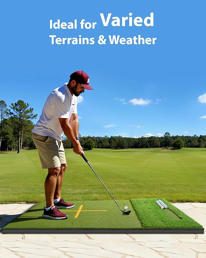 5.2x4ft & 6x4ft 21mm-45mm Dual-Turf Golf Mat - Image 9