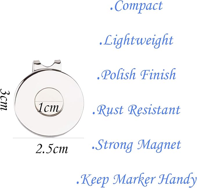 Magnetic Golf Hat Clips Ball Marker Holder - Image 2
