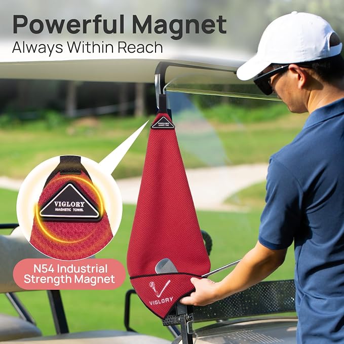 Magnetic Golf Towel for Bag 18" x 18" - Image 3