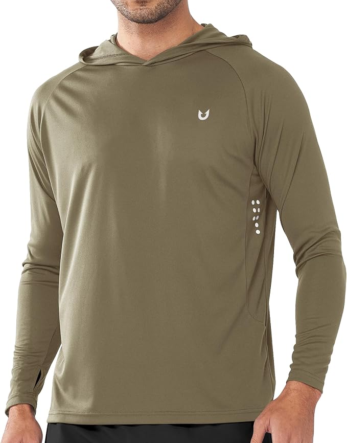 NORTHYARD Men's UPF 50+ Hoodie Shirts Long Sleeve Sun Protection Fishing Swim by NORTHYARD