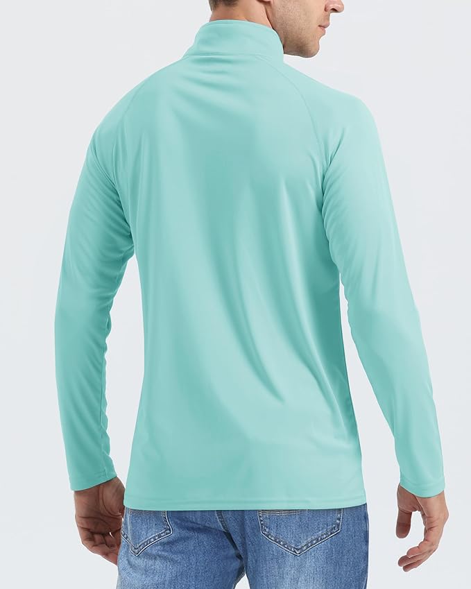 Boladeci Men's UPF 50+ Sun Shirts 1/4 Zip Long Sleeve SPF UV Protection - Image 3