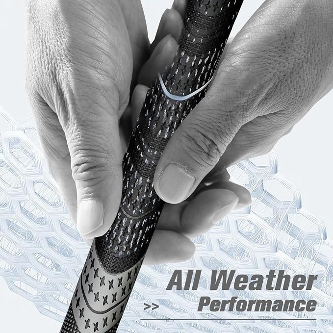 Geoleap Golf Grips Set of 13- Cord Rubber Compound Material, Hybrid Golf Club - Image 3