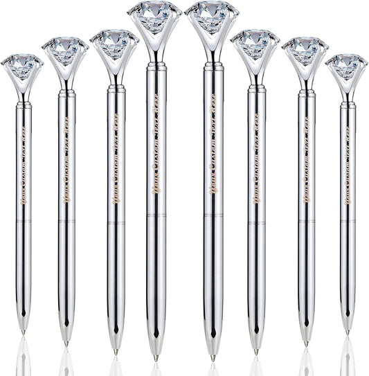 20 PCS Diamond Pens Big Crystal Diamond Ballpoint Pen Bling Metal Ballpoint Pen Offices and Schools