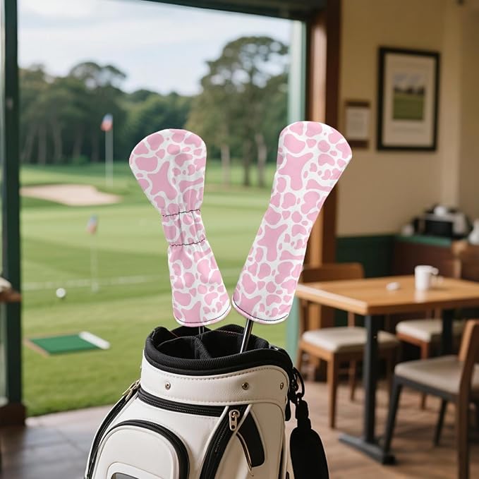 Golf Club Head Covers for Club Protective, Waterproof PU Leather Driver Fairway - Image 4