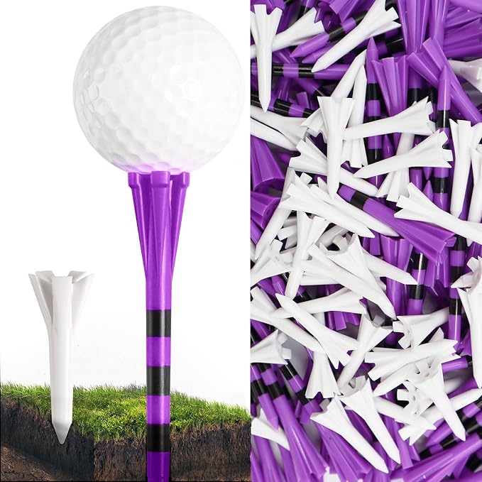 FINGER TEN Unbreakable Golf Tees Plastic 80 3 1/4" or 2 3/4" Driver Tees by FINGERTENSport