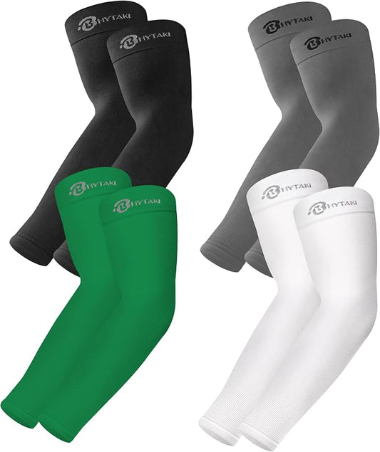 BHYTAKI UV Sun Protection Arm Sleeves, UPF 50 Sports Cooling Arm Compression by BHYTAKI