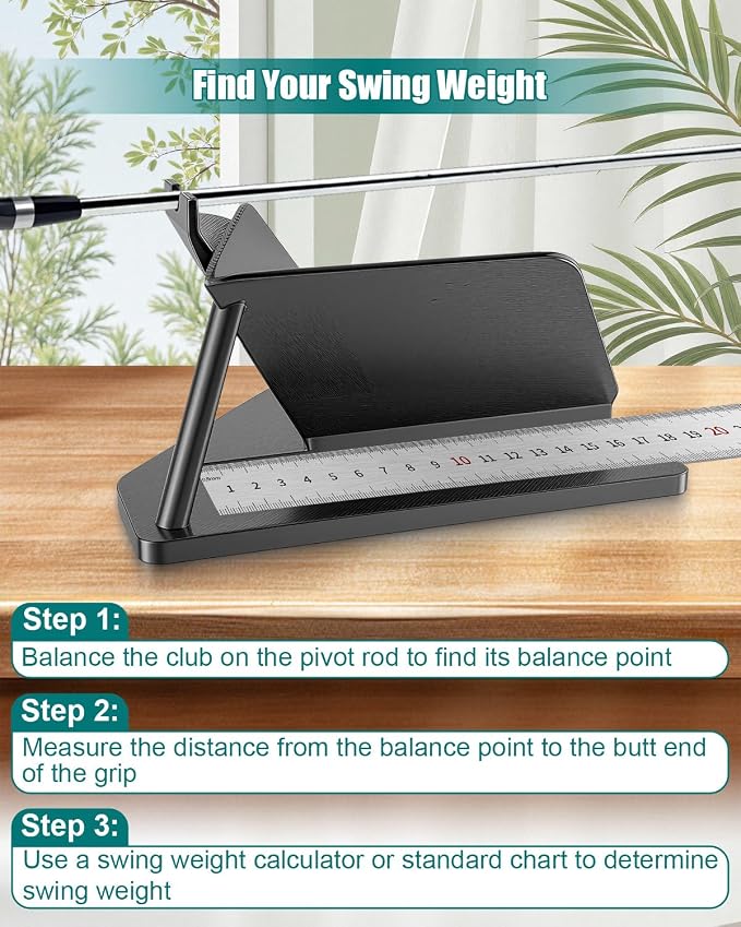 Golf Club Ruler Fitting Tool – Length Measuring Aid, Club Head Angle Adjustment - Image 3