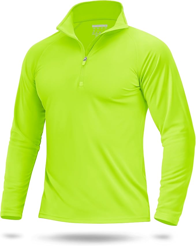 Boladeci Men's UPF 50+ Sun Shirts 1/4 Zip Long Sleeve SPF UV Protection by Boladeci