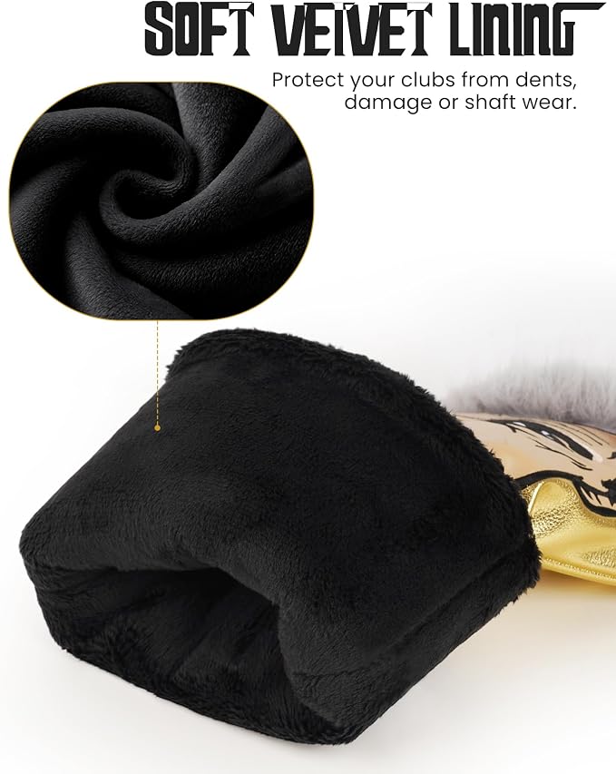 The Golf Father Golf Club Covers, Driver Fairway Hybrid Headcover, Funny Putter - Image 8