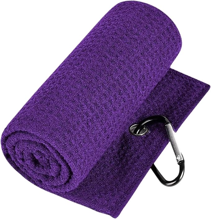 Golf Towel with Clip, Soft Microfiber Cleaning Cloth by Unknown