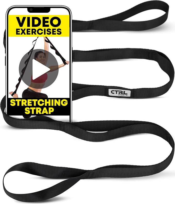 Stretching Strap Non Elastic Yoga Strap by CTRLSports