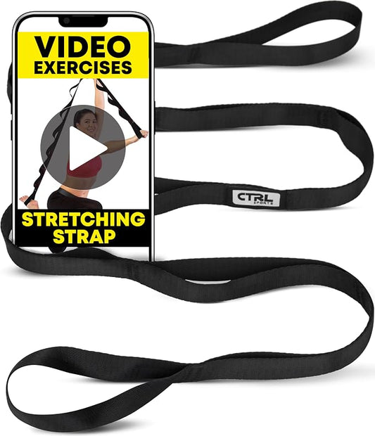 Stretching Strap Non Elastic Yoga Strap by CTRLSports