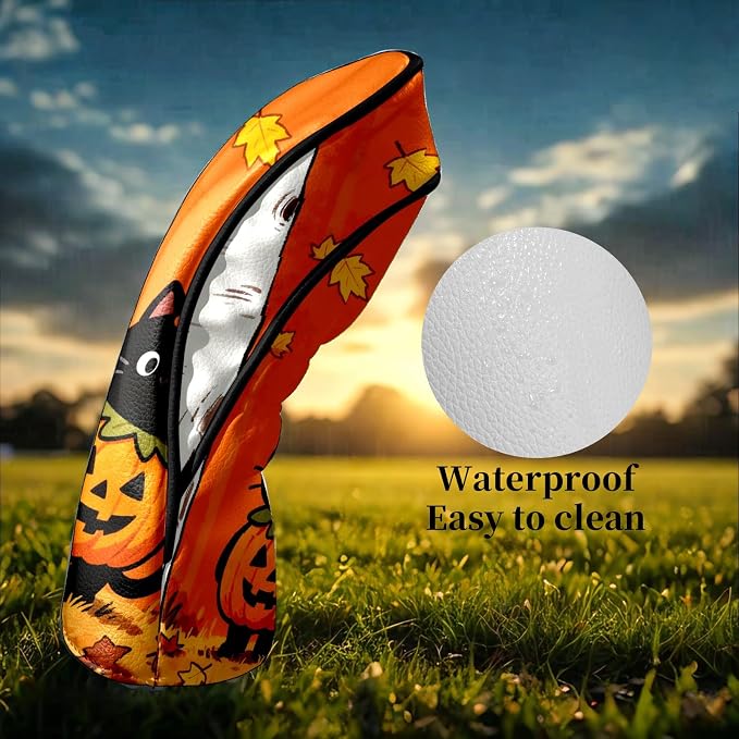 Golf Head Covers Leather Driver Headcover, Premium Golf Club Covers - Image 9