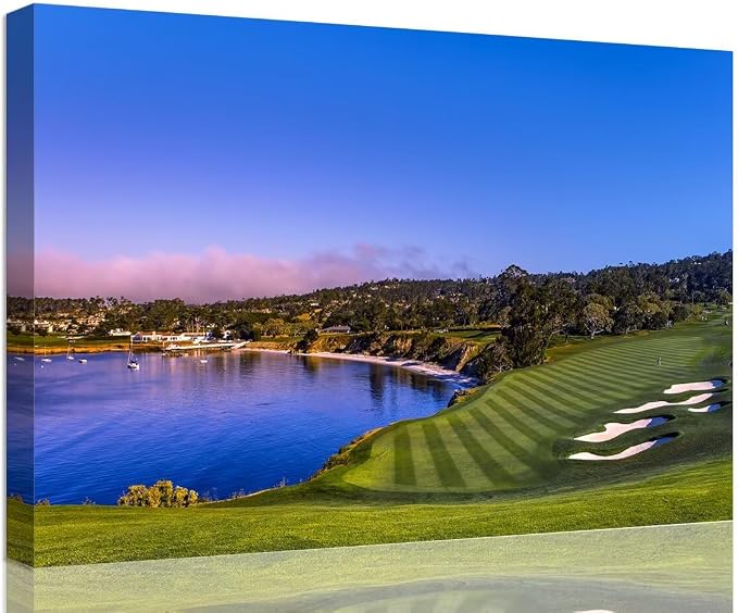 Pebble Beach Golf Course Wall Art Picture by chenchenArt