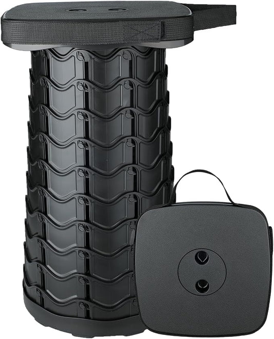 Boreeman Upgraded Collapsible Stool, Square Portable Stool, Lightweight Yet by Boreeman