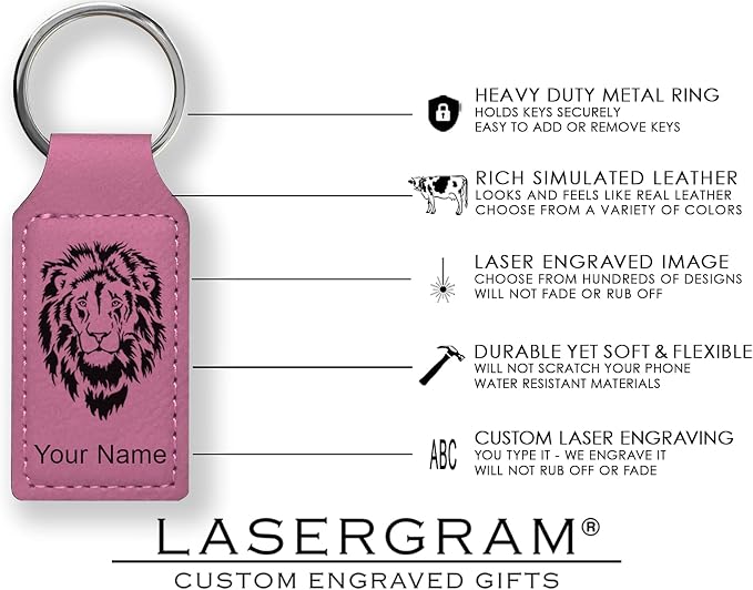 LaserGram Rectangle Keychain, Disc Golf, Personalized Engraving Included - Image 5