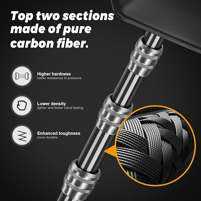 Carbon Fiber Golf Travel Bag Support Pole - Image 2