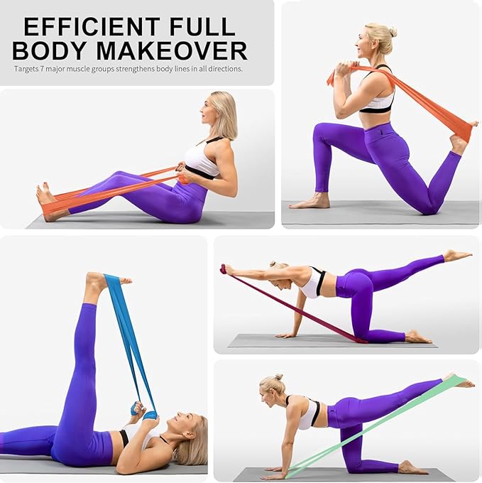 Resistance Bands, Professional Long Non-Latex Elastic Stretch Bands, Exercise - Image 7