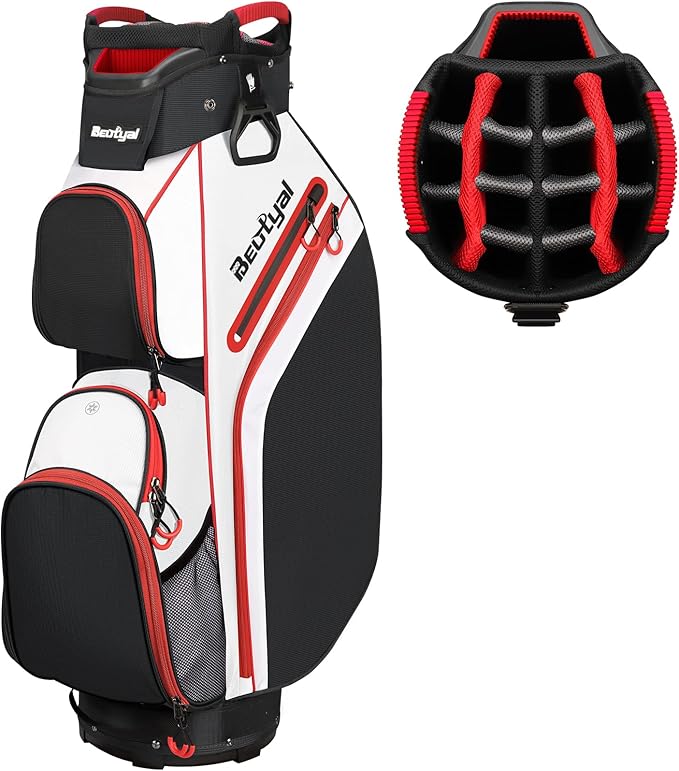 Cart Golf Bag 15 Way Organizer Divider Top Golf Club Bags Lightweight Golf Cart by Beutyal