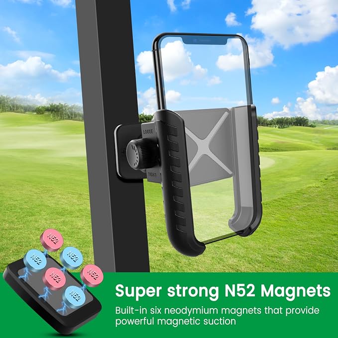 Golf Cart Phone Mount Holder Compatible - Image 2