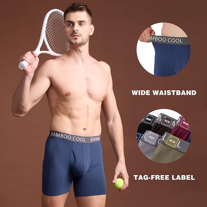 BAMBOO COOL Men's Ultra ComfortSoft Underwear, Moisture Wicking & Breathable No - Image 4