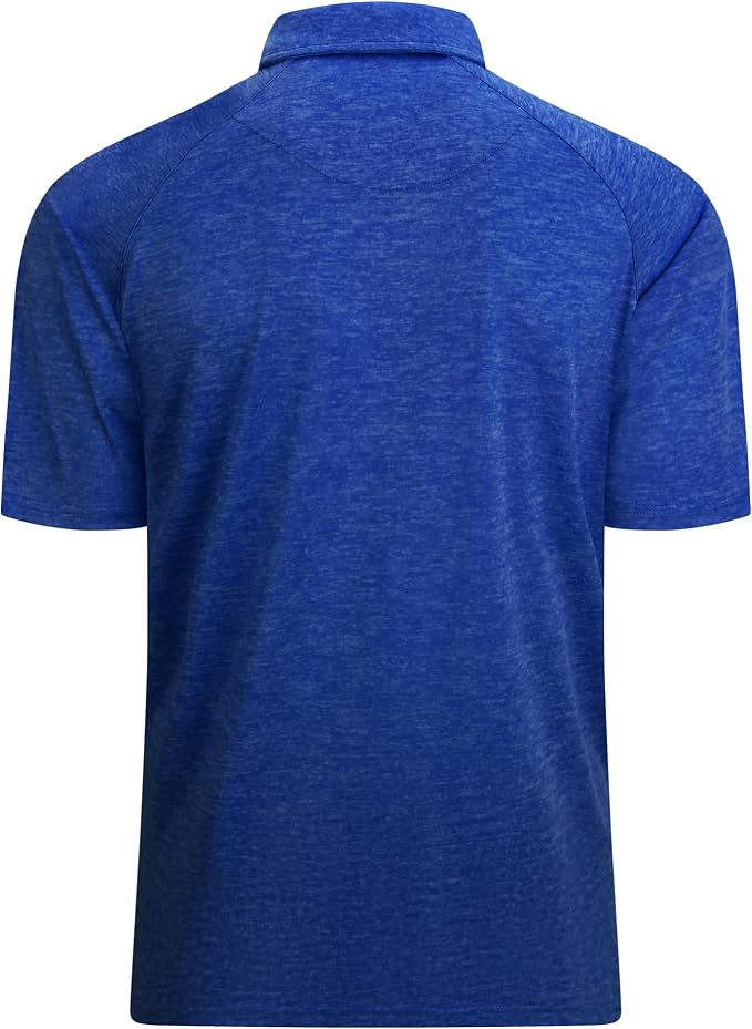 Alex Vando Mens Golf Shirt Moisture Wicking Quick-Dry Short Sleeve Casual Polo - Image 2
