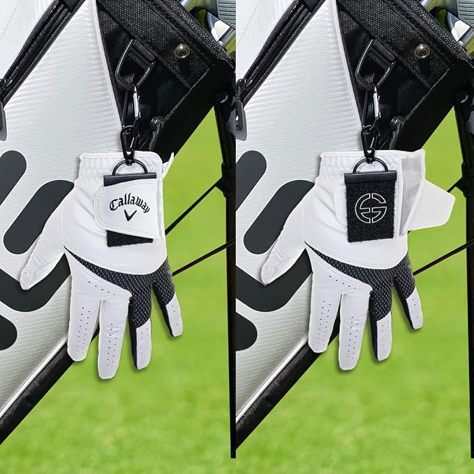 Golf Glove Holder 2Pc- Both Sides Loop Grabber Keeper- Golf Gifts-Easy to Carry - Image 5