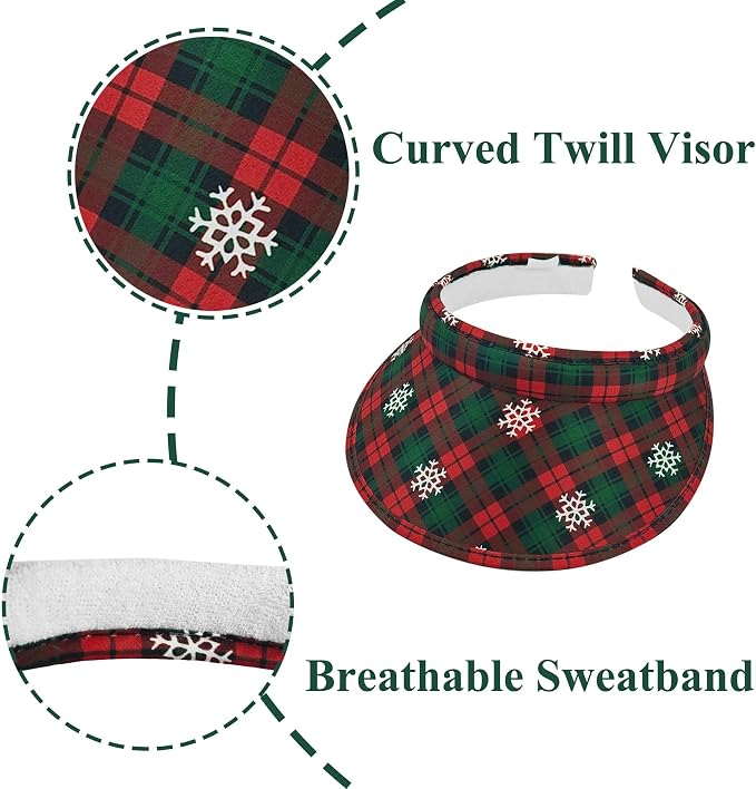 2 Pack Sun Visor Hats Women Men Clip On Wide Brim Visors Hat Outdoor Sports - Image 3