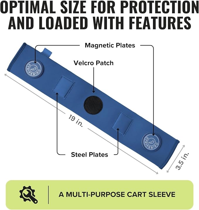 Stripebird - Premium Golf Cart Strap Sleeve Protector - Save Your Golf Bag from - Image 6