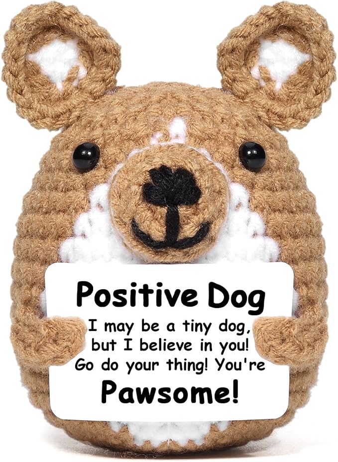 AICase Inspirational Crochet Positive Dog Animals, Emotional Support Nuggets by AICase