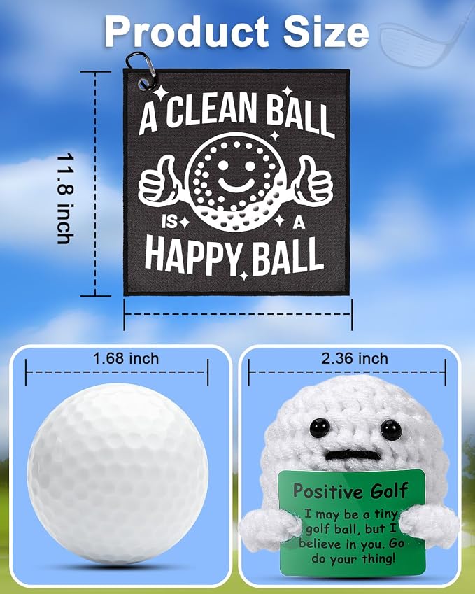 AICase Golf Gifts Funny Positive Golf Ball Crochet Gag Gift Ideas - Image 7